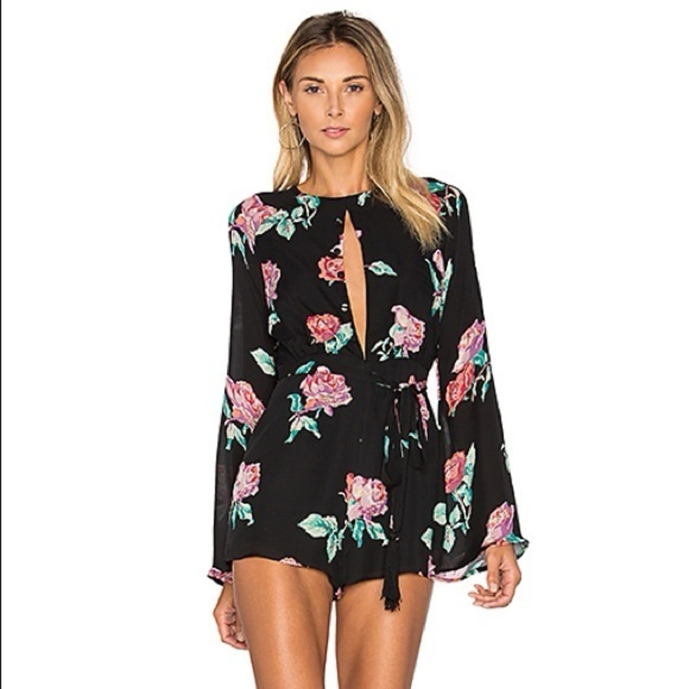 Stone Cold Fox Nori Keyhole romper floral print XS/S